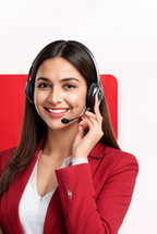NovaToken support representative wearing a headset